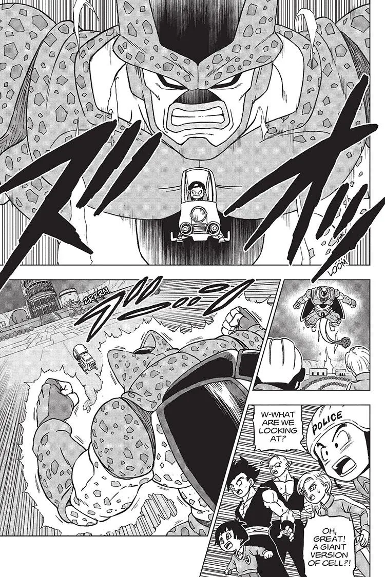 Dragon Ball Super Manga Chapter 96 page 34 - Saiyamen, On the Scene!