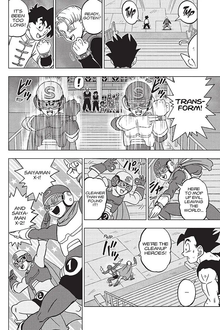 Dragon Ball Super Manga Chapter 96 page 43 - Saiyamen, On the Scene!