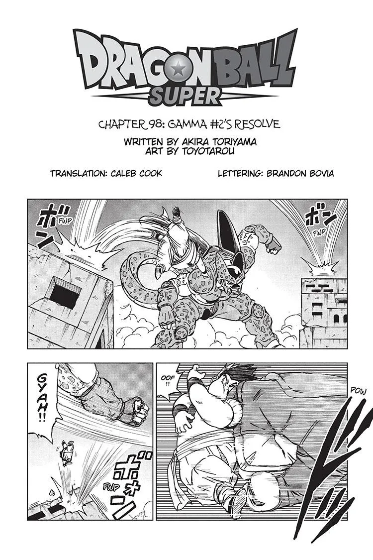 Dragon Ball Super Manga Chapter 98 page 1 - Gamma 2's Resolve